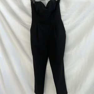 Adelante Rae Black Strapless Jumpsuit